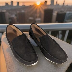 Olukai KA’A Men’s 9.5 Brown Suede Leather Loafer Slip On Casual Comfort Shoe